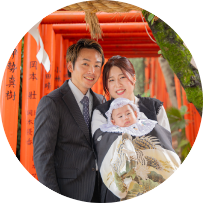 お宮参りの様子